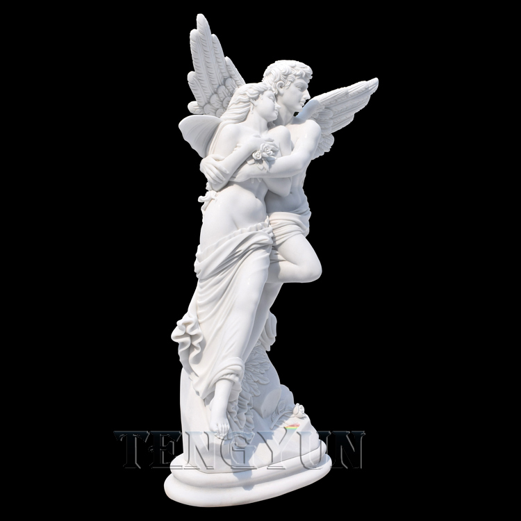 Bekende marmerstandbeeld Cupido en Psyche-standbeeld (1)