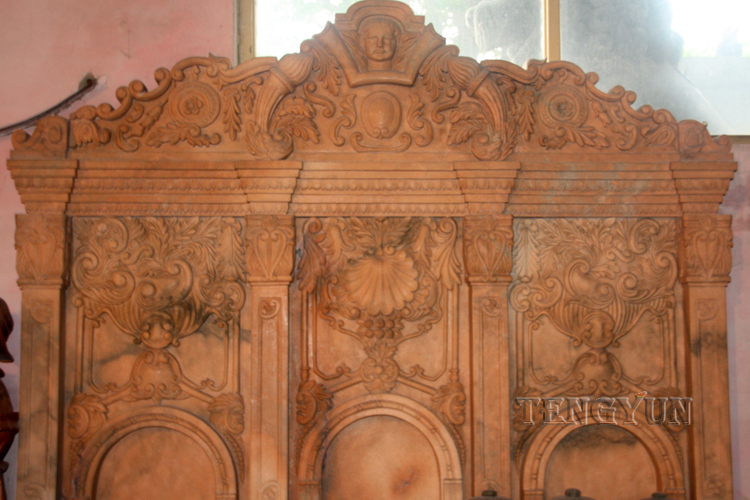 Liela izmēra iekštelpu dekoratīvais balta marmora sols (16)