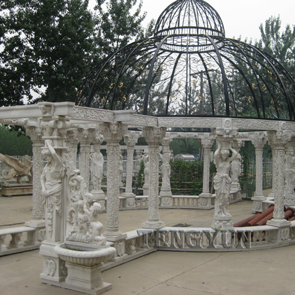 Skulptura velike mramorne sjenice, vanjski kameni paviljon (1) 拷贝
