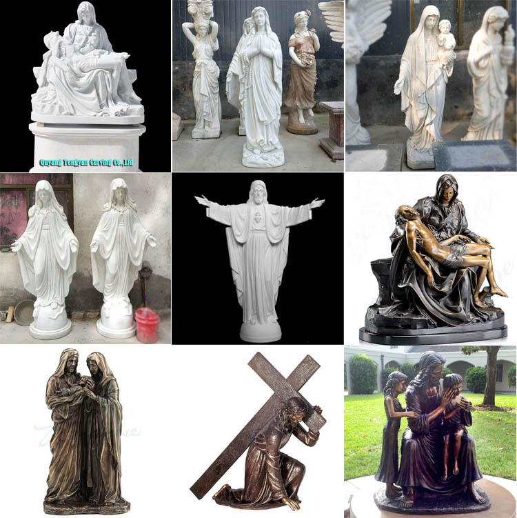 Više kršćanskih kipova (1)