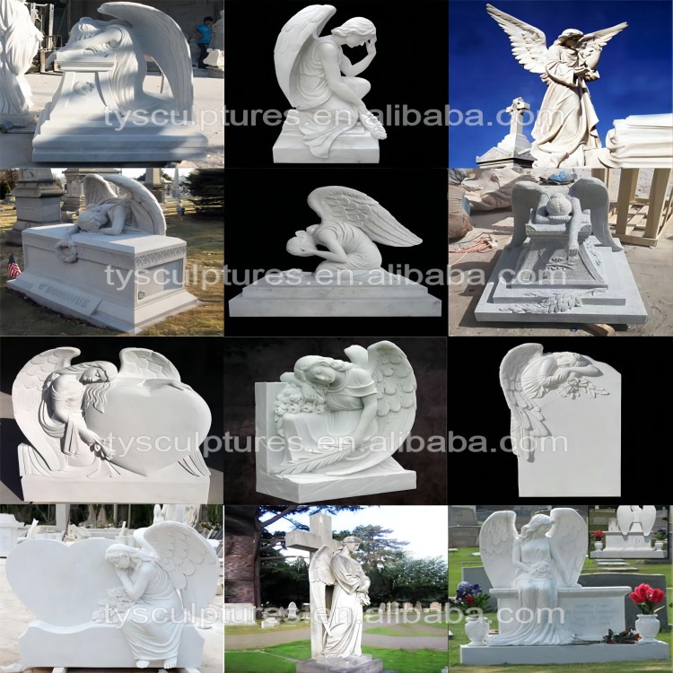 Vairāk kapsētas eņģeļu statuju (1)