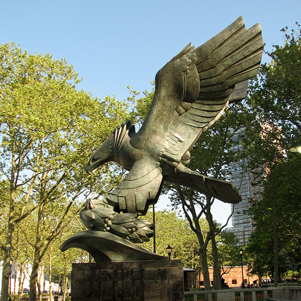 bronzeørn Battery Park War Memorial