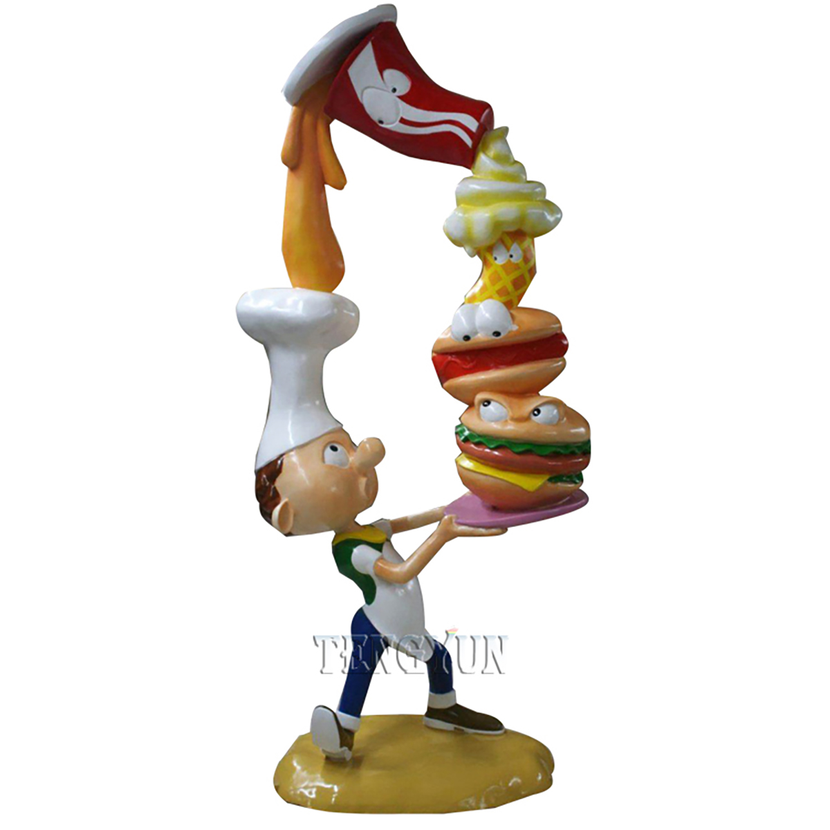 rzeźba hamburgera z włókna szklanego (3) 1