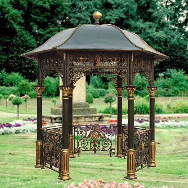 gazebo pergola iarainn