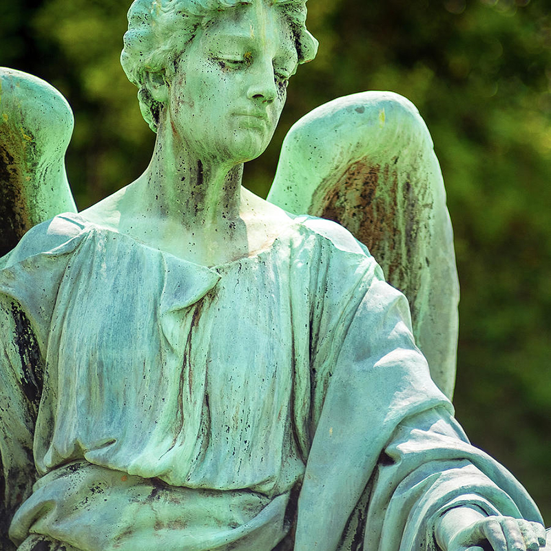 Memphis-elmwood-cimitir-bronz-înger-pătrat-jon-woodhams