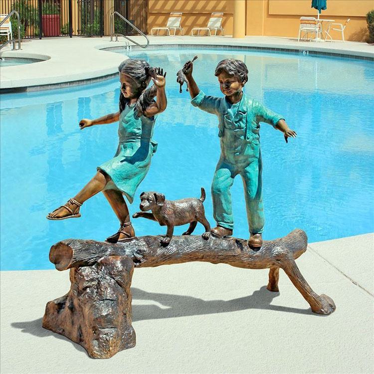 Discover Bronze Figure Children Statue for Sale - Exquisite Handcrafted Art