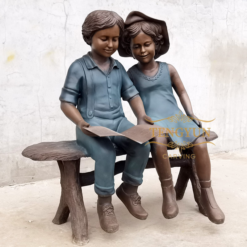 Discover Bronze Figure Children Statue for Sale - Exquisite Handcrafted Art