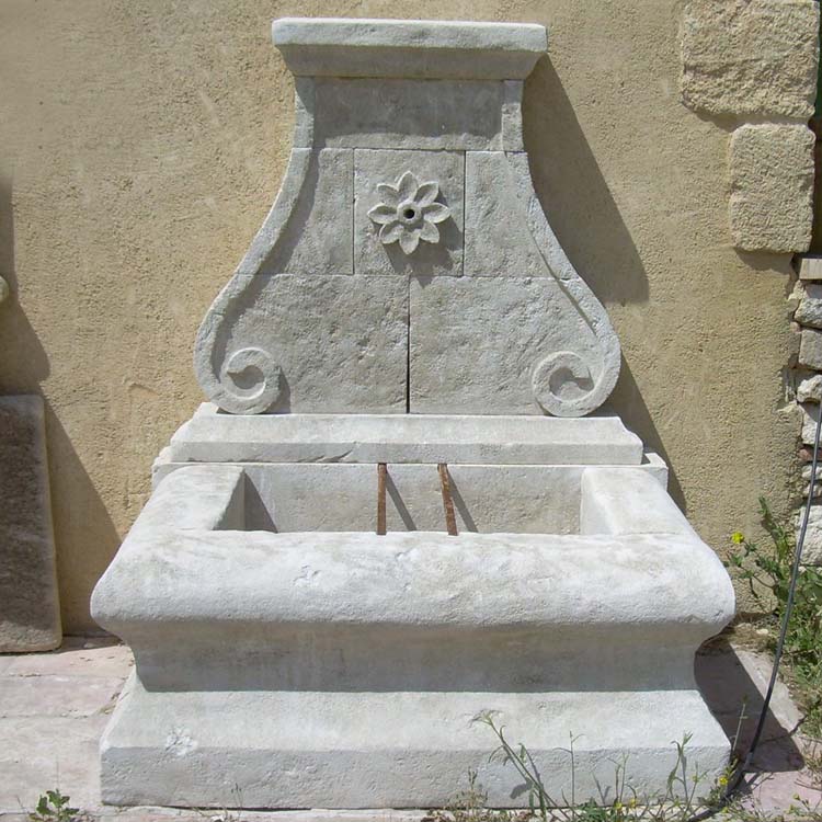 Wall-Mounted Stone Fountains for Courtyards and Patios