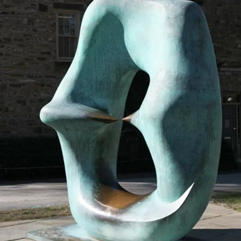 Bronze abstract sculpture