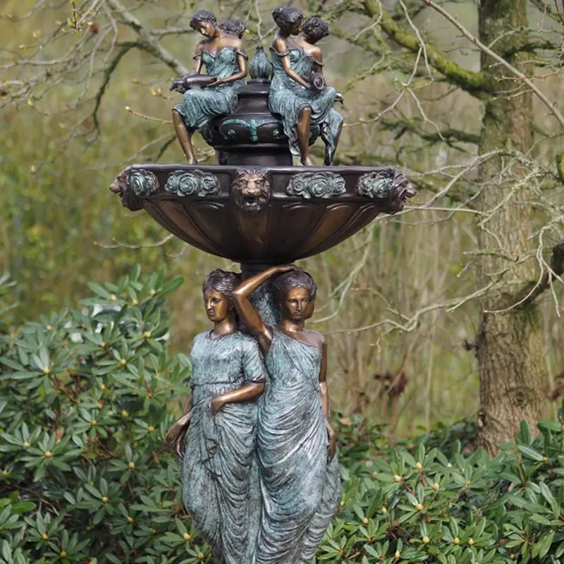 Bronze Three-tier fountain