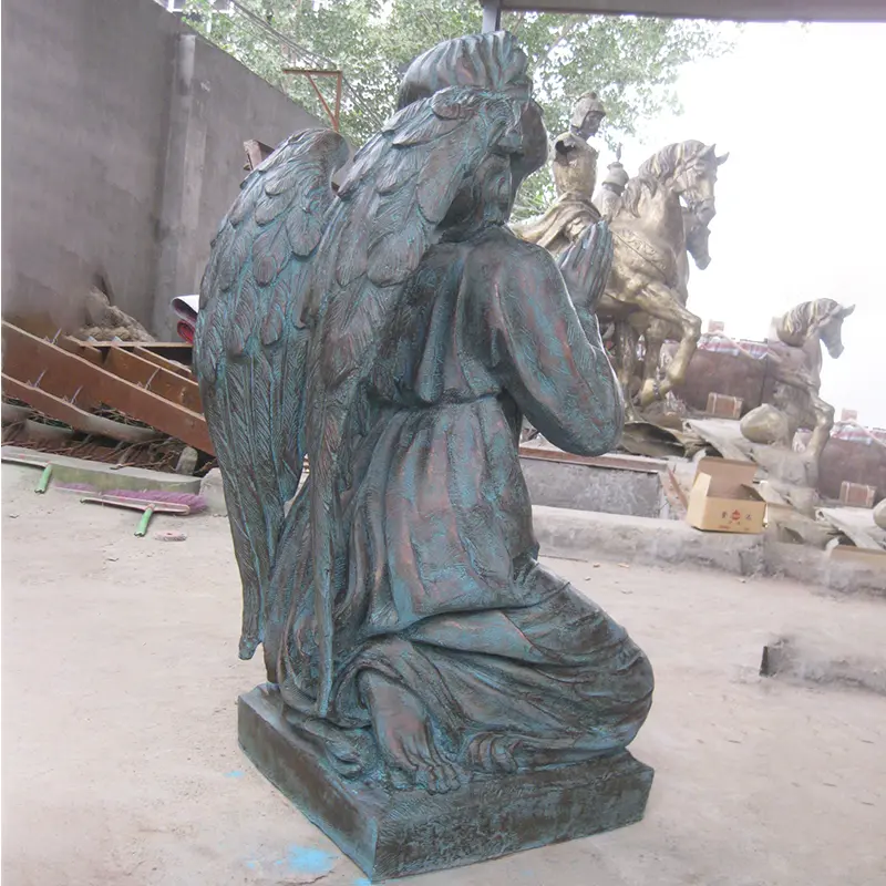 Bronze angel statue