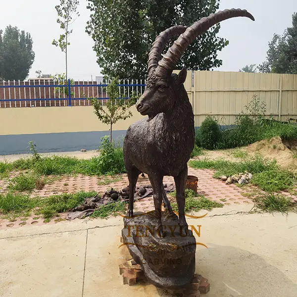 Bronze garden decoration goat statue
