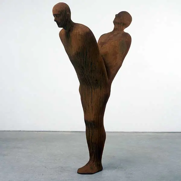 Cast iron figure statue