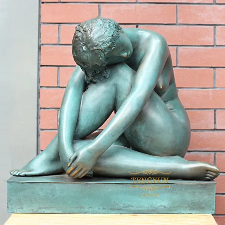 China Manufacturer Custom Made Life Size Nude Female Women Bronze Metal Statue For Decoration