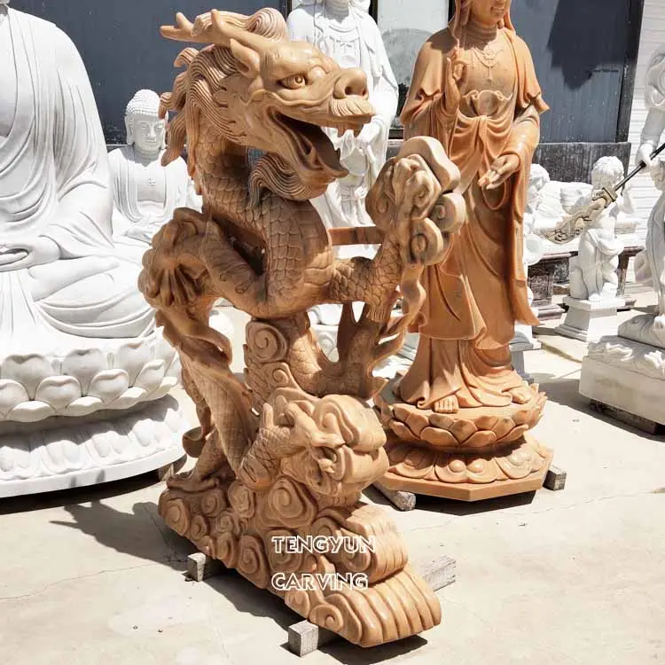Chinese Marble Dragon Sculpture