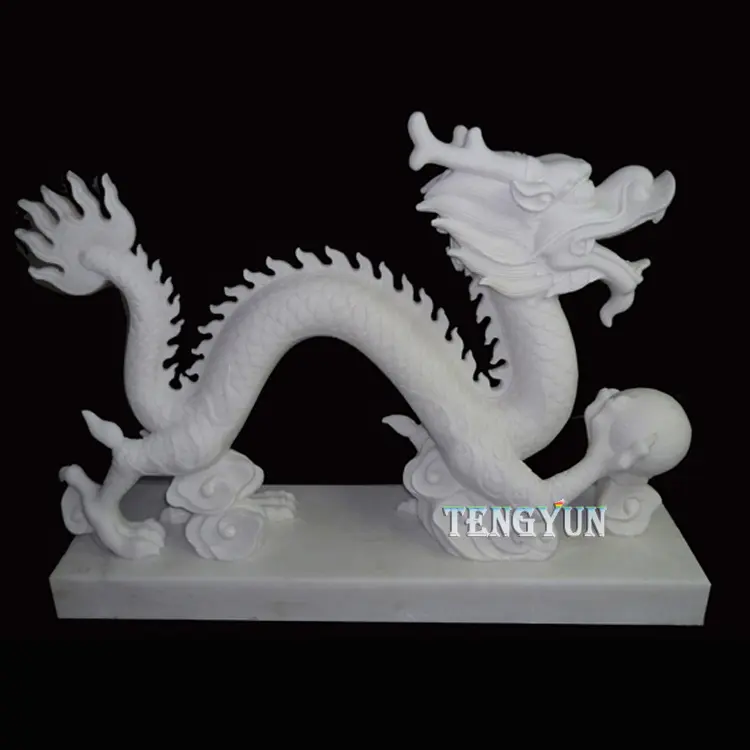Chinese Marble Dragon Sculpture