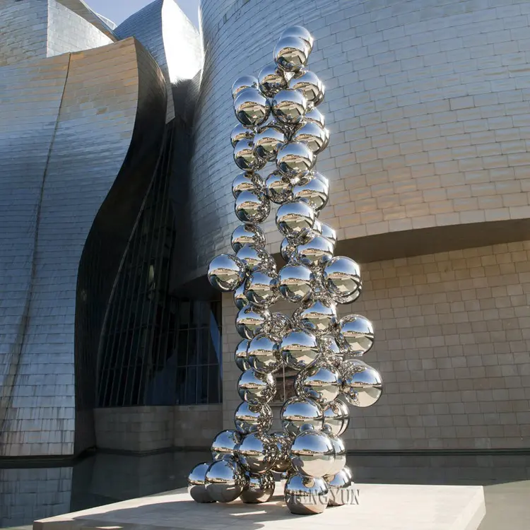 Famous Custom Tall Tree And The Eye Bilbao Kapoor Stainless Steel Sculpture