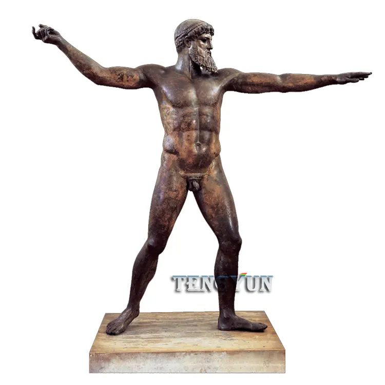 Famous greek marble zeus statue stone Mythological figure sculpture
