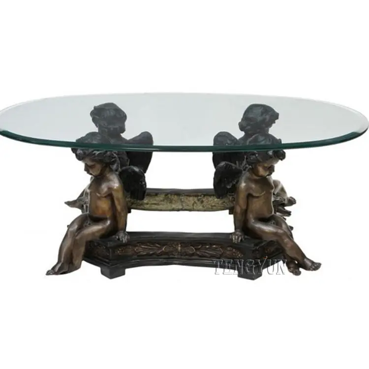 Home Decorative Modern Art Metal Life Size Naked Woman Bronze Female Sculpture Coffee Table