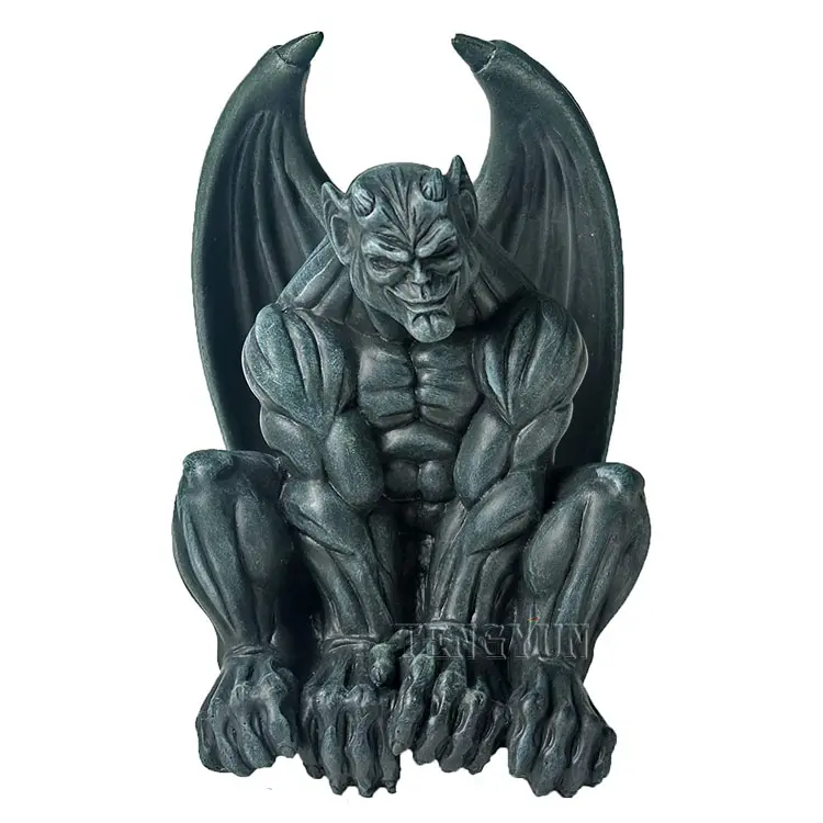 Large Resin Hanging Gargoyle Statues Overhead Door And Windows Griffin Sculptures Fiberglass Animal For Roofing Decoration