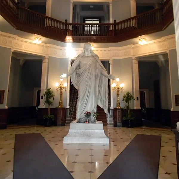 Life size Father statue marble Jesus statue