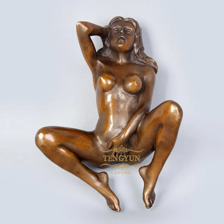 Metal Cast China Factory Made Life Size Erotic Lovemaking Male And Female Decorative Bronze Statue