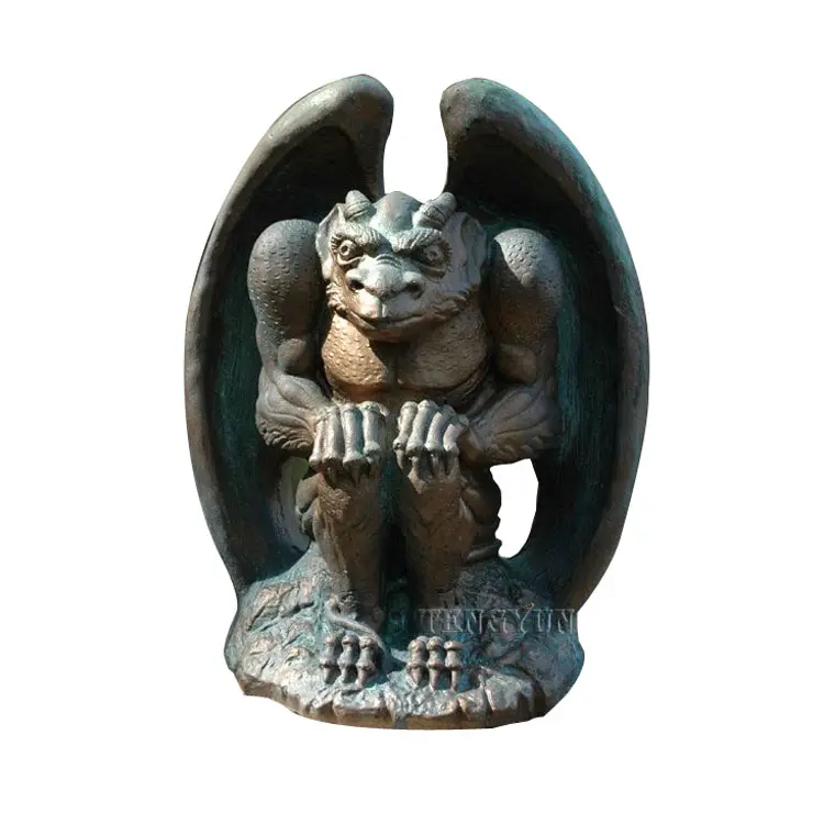 Mythology Wasserspeier Gargoyle Bronze Sculpture Door Knocker Gargoyle Statues For Sale