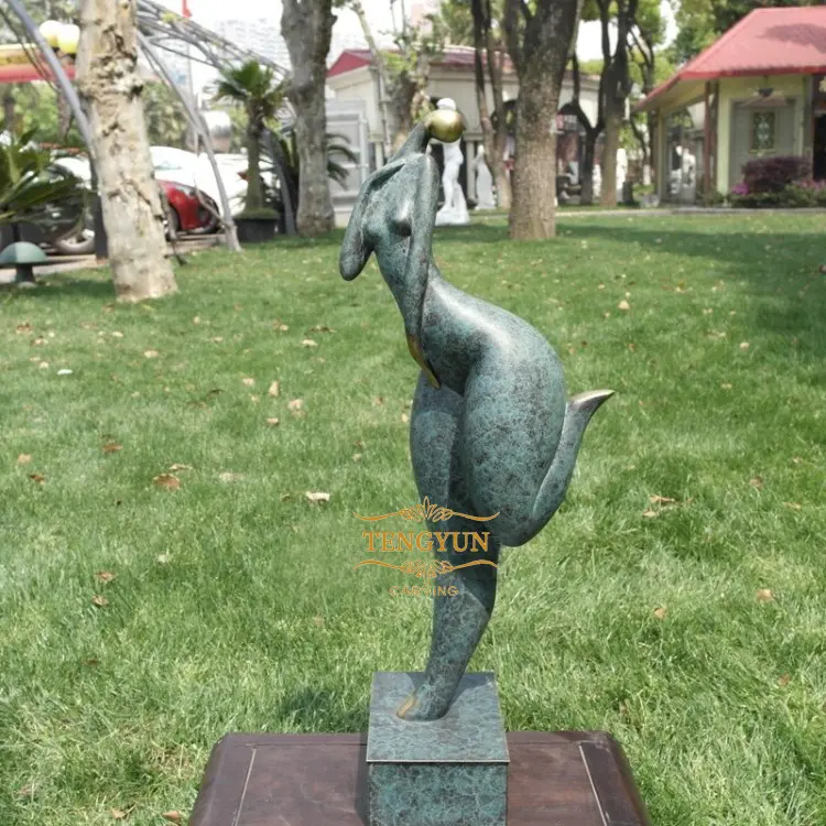 Ourdoor Decorative Bronze Lady Dancing Life Size Girl Abstract Statue For Sale