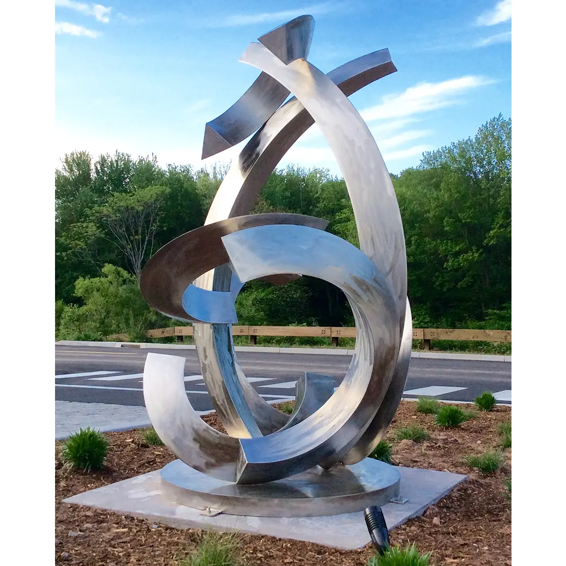 Outdoor Garden Large Size Stainless Steel Sculpture