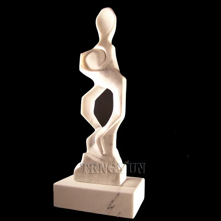 Outdoor Stone Granite Kissing Couple Abstract Statue