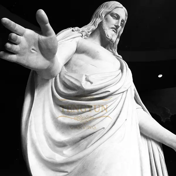 Stone figure statue stone Christian marble Jesus Christ statue