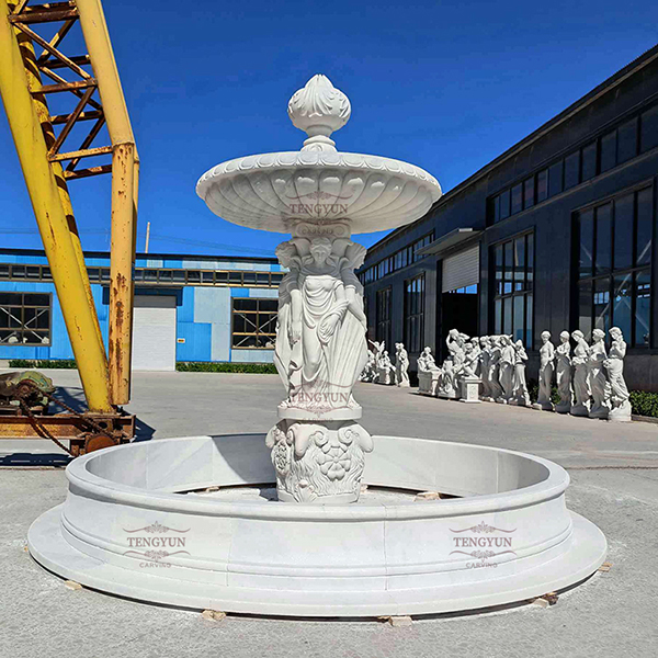 lady marble fountain