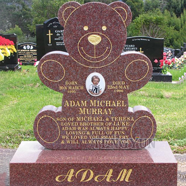 https://www.firststatue.com/hand-carved-stone-carvings-red-granite-bear-shape-baby-tombstones-monument-for-cemetery-decoration-product/