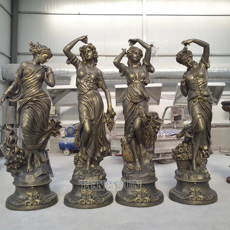 Resin four season sculptures (2)