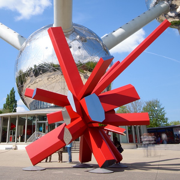 Custom Famous Sculpture Arik Levy Rock Growth Stainless Steel Mirror Polished Abstract Art Sculpture (4)
