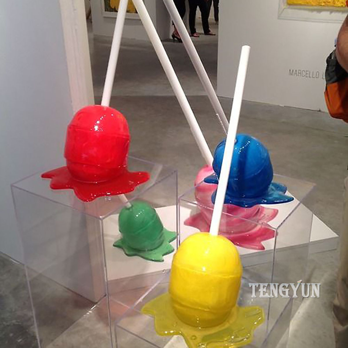 Decorative Colorful Fiberglass Lollipop Sculpture (2) 1