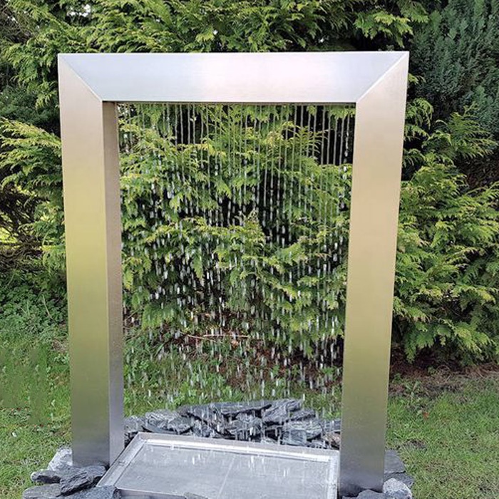 Garden Decorative Stainless Steel Sphere Water Fountain Metal Ball Fountain Sculpture