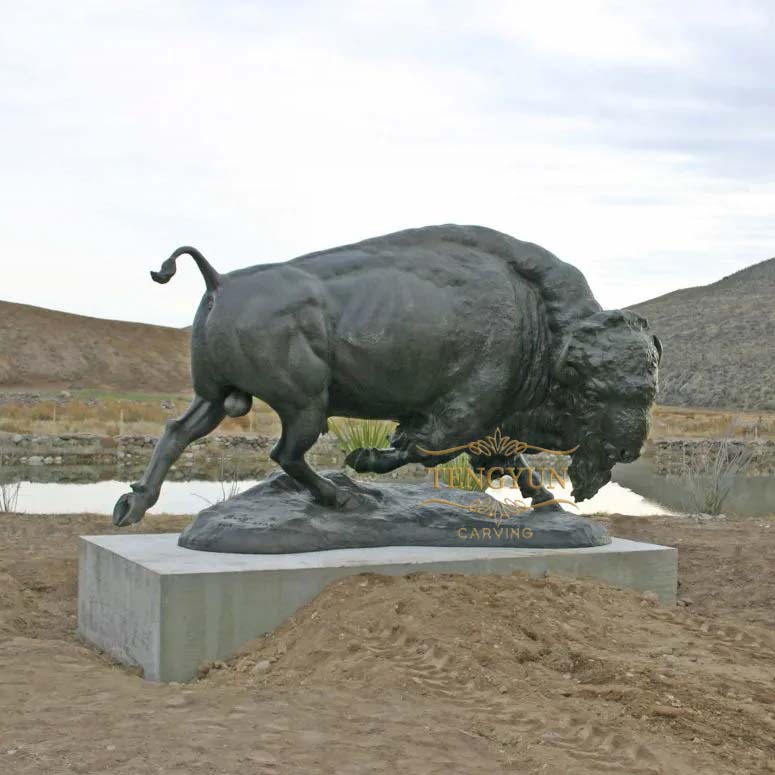 Bronze sculpture American Bison