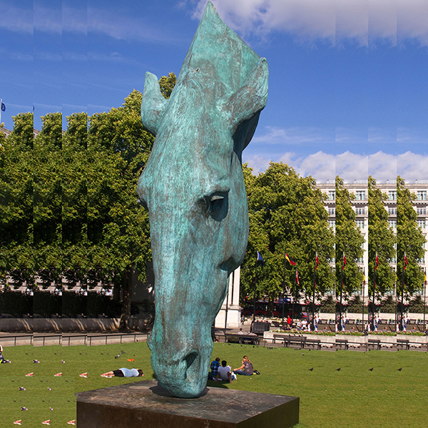bronze horse head 3