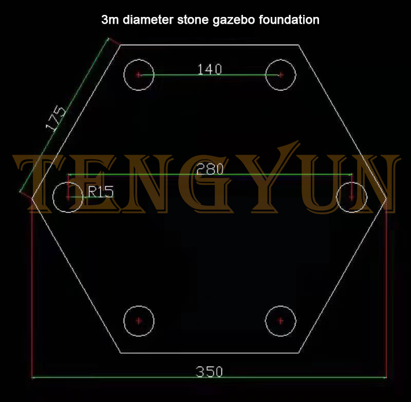 marble gazebo foundation