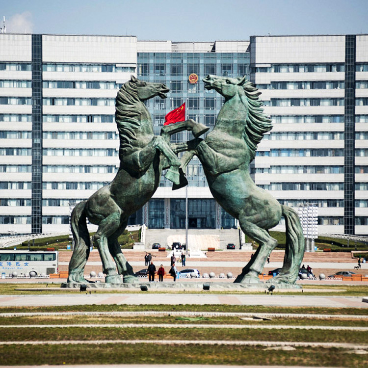 large bronze horse