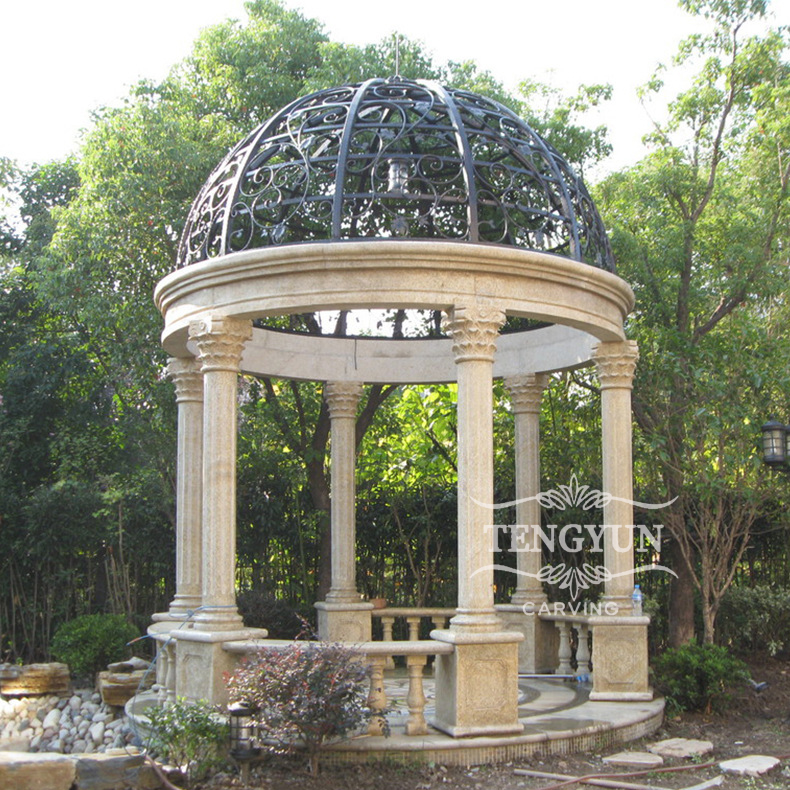 Beige marble gazebo