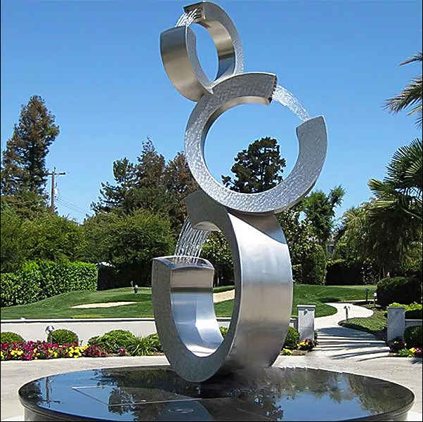 Outdoor Stainless Steel Abstract Spiral Contemporary Sculptures For Sale