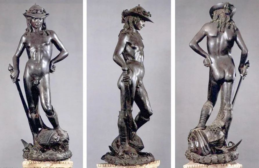 Another bronze statue of David by Donatello