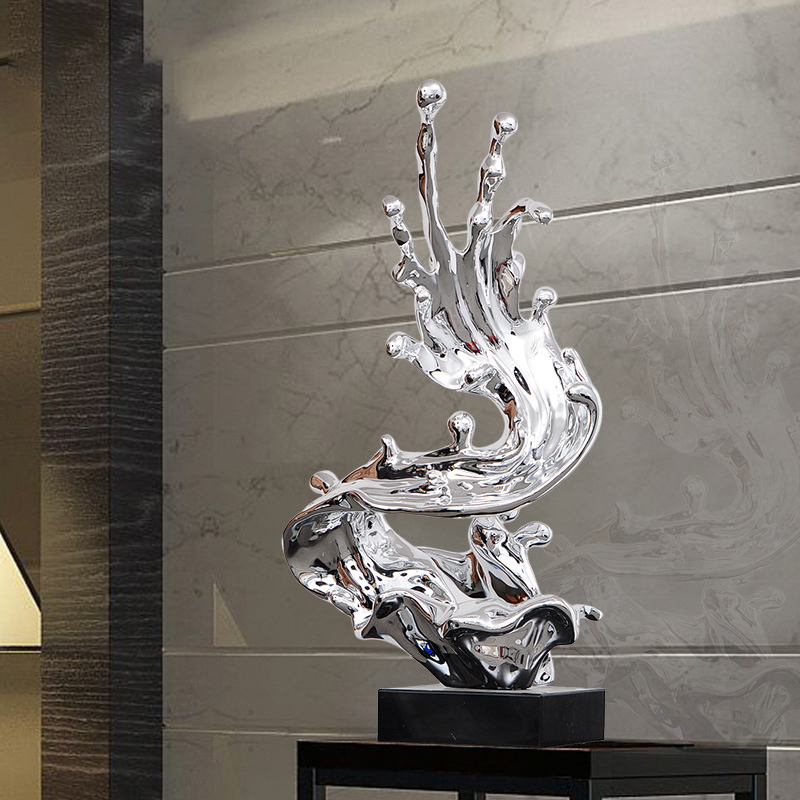 Fiberglass Abstract sculptures (2)