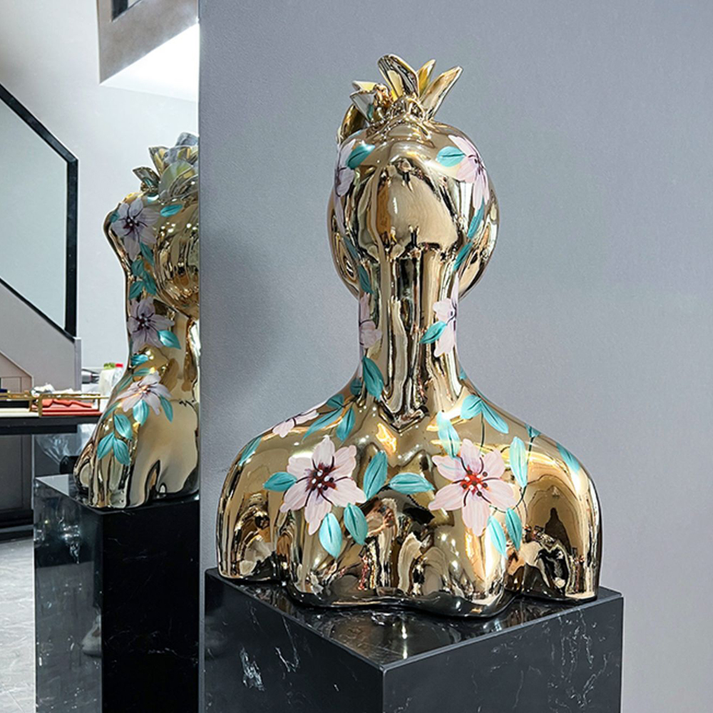 Fiberglass Abstract sculptures (3)