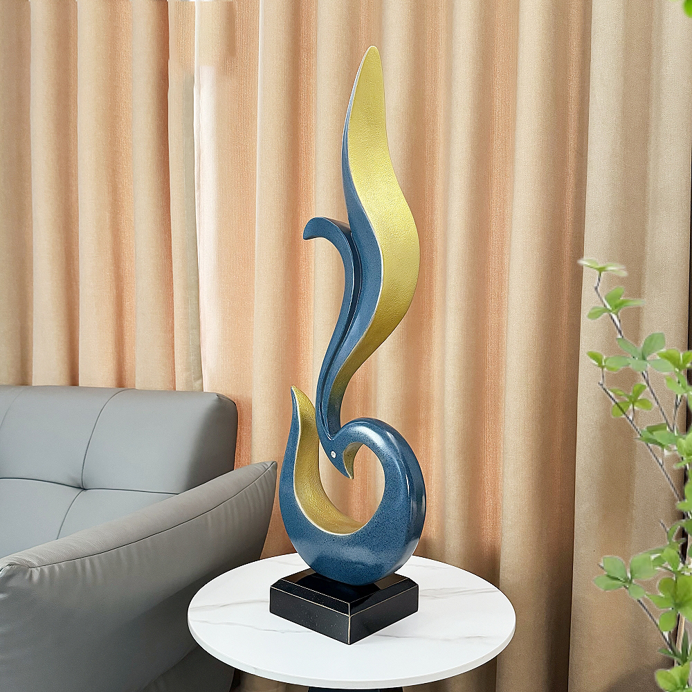 Fiberglass Abstract sculptures (4)