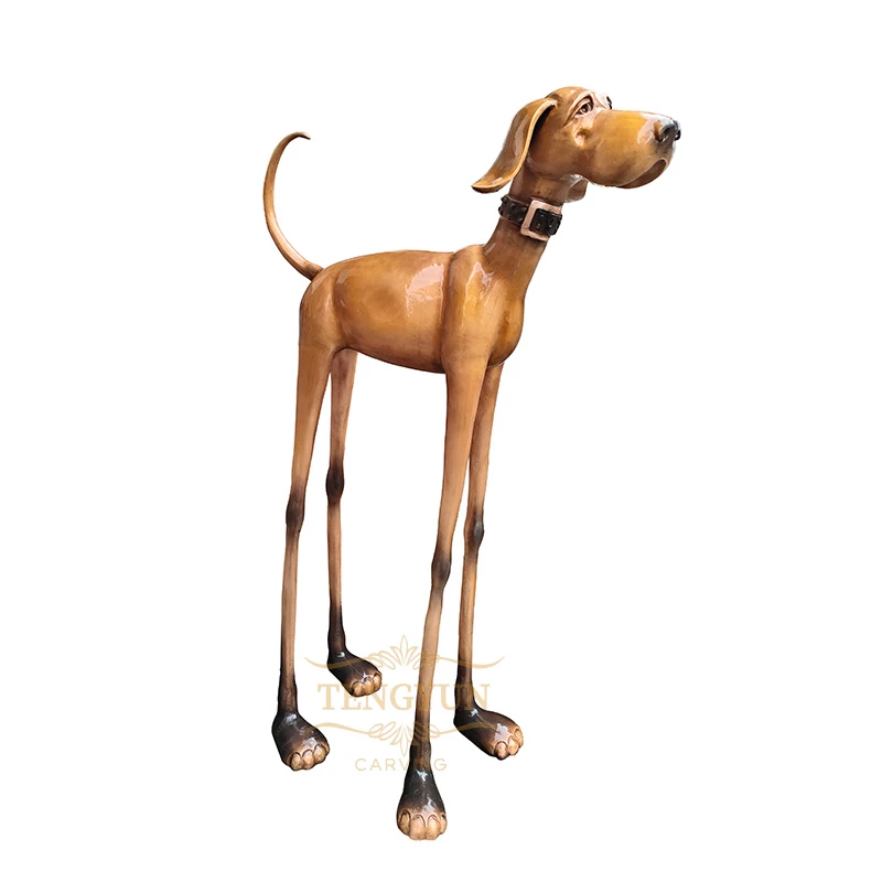 Cast Bronze Dog Sculpture