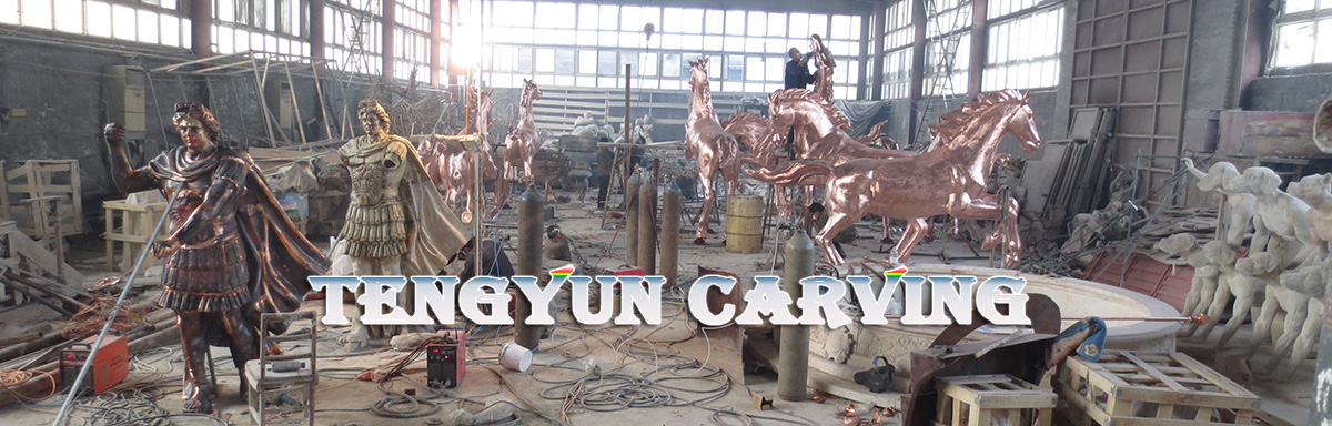 bronze eight horse sculptures (3)