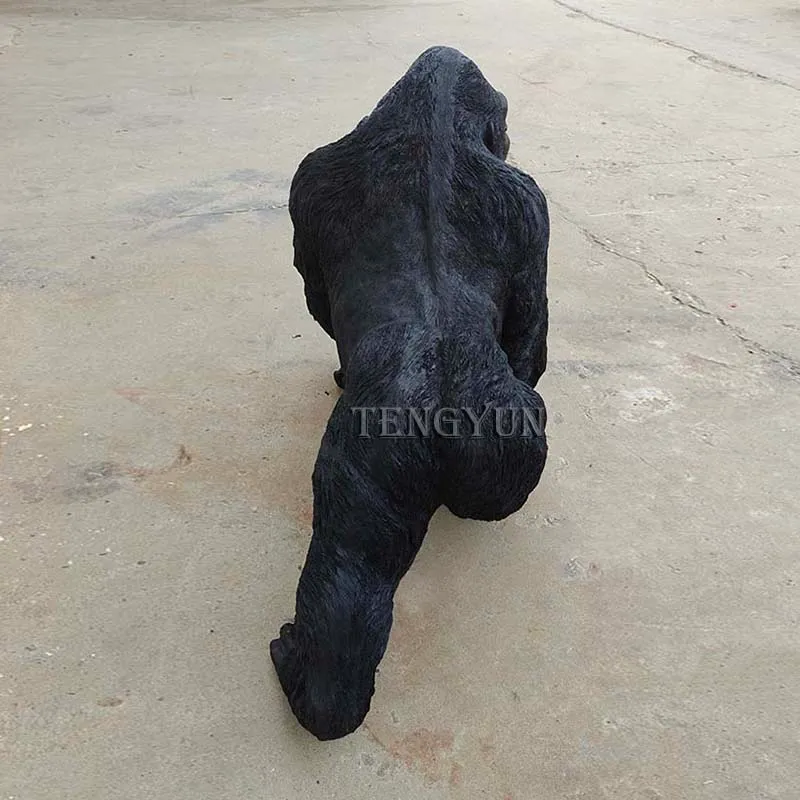 bronze gorilla statue